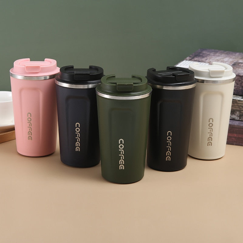 Double Stainless Steel Coffee Thermos Mug – Coffee that Connects
